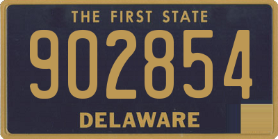 DE license plate 902854