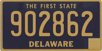 DE license plate 902862