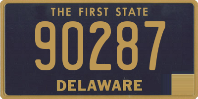 DE license plate 90287