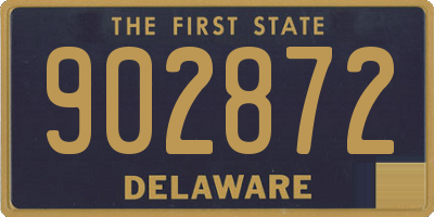 DE license plate 902872