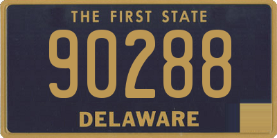 DE license plate 90288