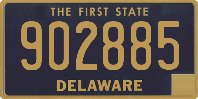 DE license plate 902885