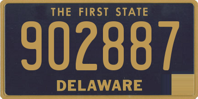 DE license plate 902887