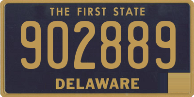DE license plate 902889
