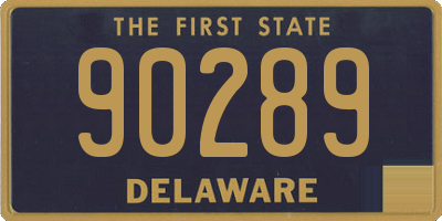 DE license plate 90289