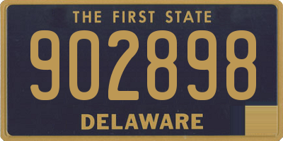 DE license plate 902898