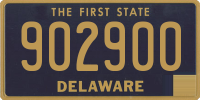 DE license plate 902900
