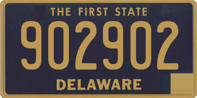DE license plate 902902