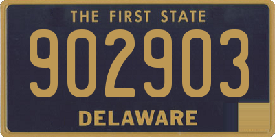 DE license plate 902903
