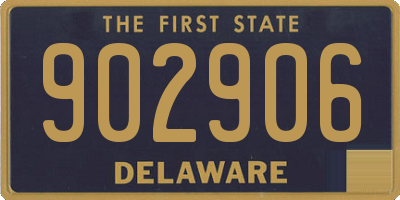 DE license plate 902906