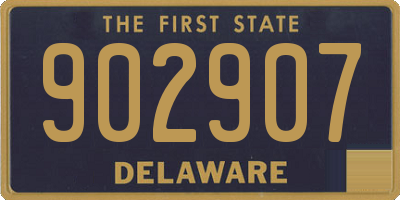 DE license plate 902907