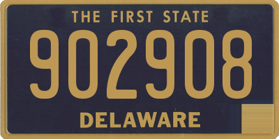 DE license plate 902908