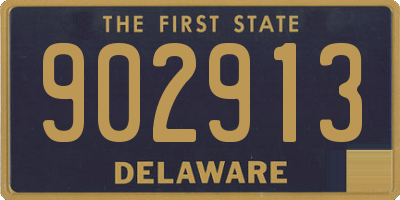 DE license plate 902913