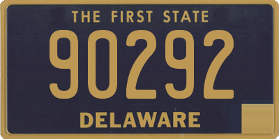 DE license plate 90292