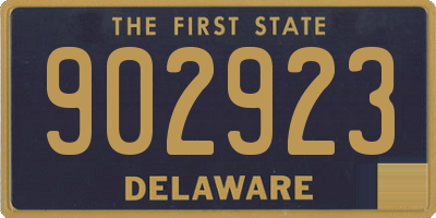 DE license plate 902923