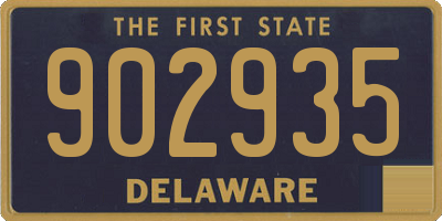 DE license plate 902935