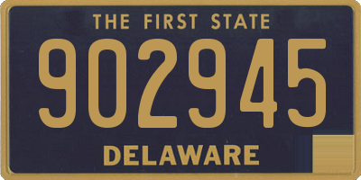 DE license plate 902945