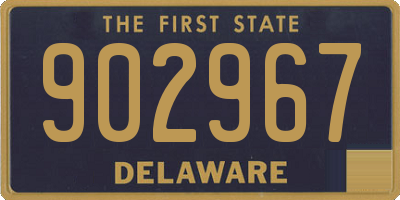 DE license plate 902967