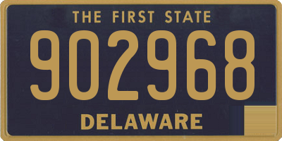 DE license plate 902968