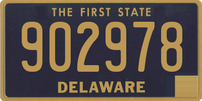 DE license plate 902978