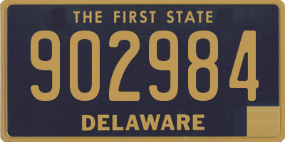 DE license plate 902984