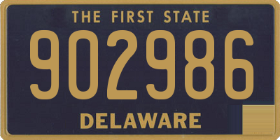 DE license plate 902986
