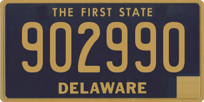 DE license plate 902990