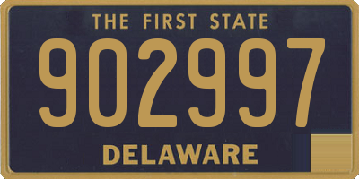 DE license plate 902997
