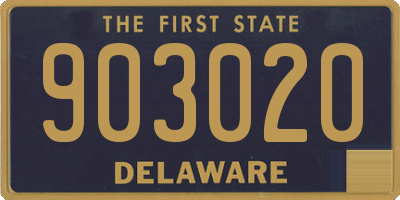 DE license plate 903020