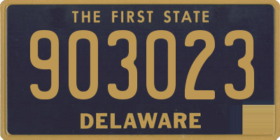 DE license plate 903023