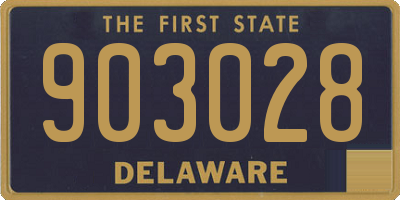 DE license plate 903028