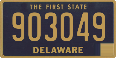 DE license plate 903049