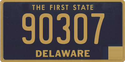 DE license plate 90307