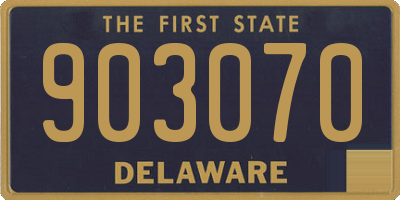 DE license plate 903070