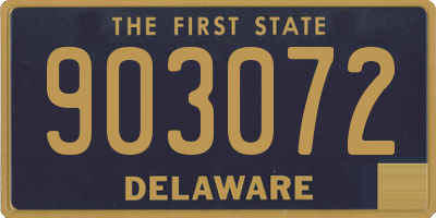 DE license plate 903072