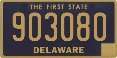DE license plate 903080