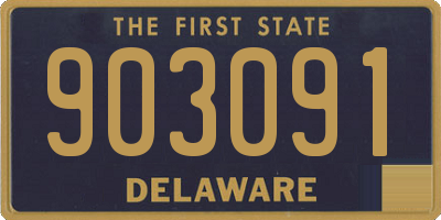 DE license plate 903091