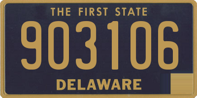 DE license plate 903106