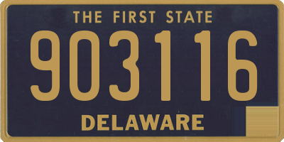 DE license plate 903116