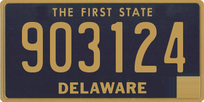 DE license plate 903124