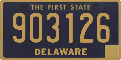 DE license plate 903126