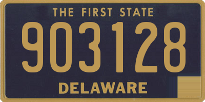 DE license plate 903128
