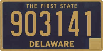 DE license plate 903141