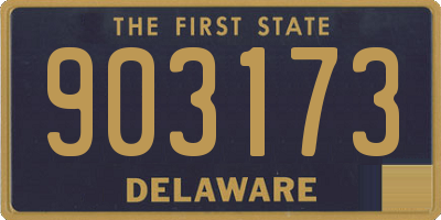DE license plate 903173