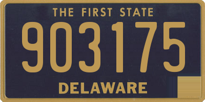 DE license plate 903175