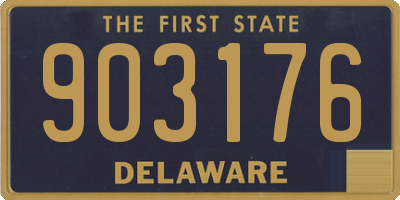 DE license plate 903176