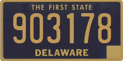 DE license plate 903178