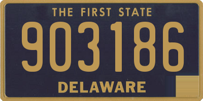 DE license plate 903186