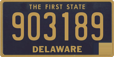DE license plate 903189