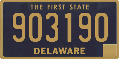 DE license plate 903190